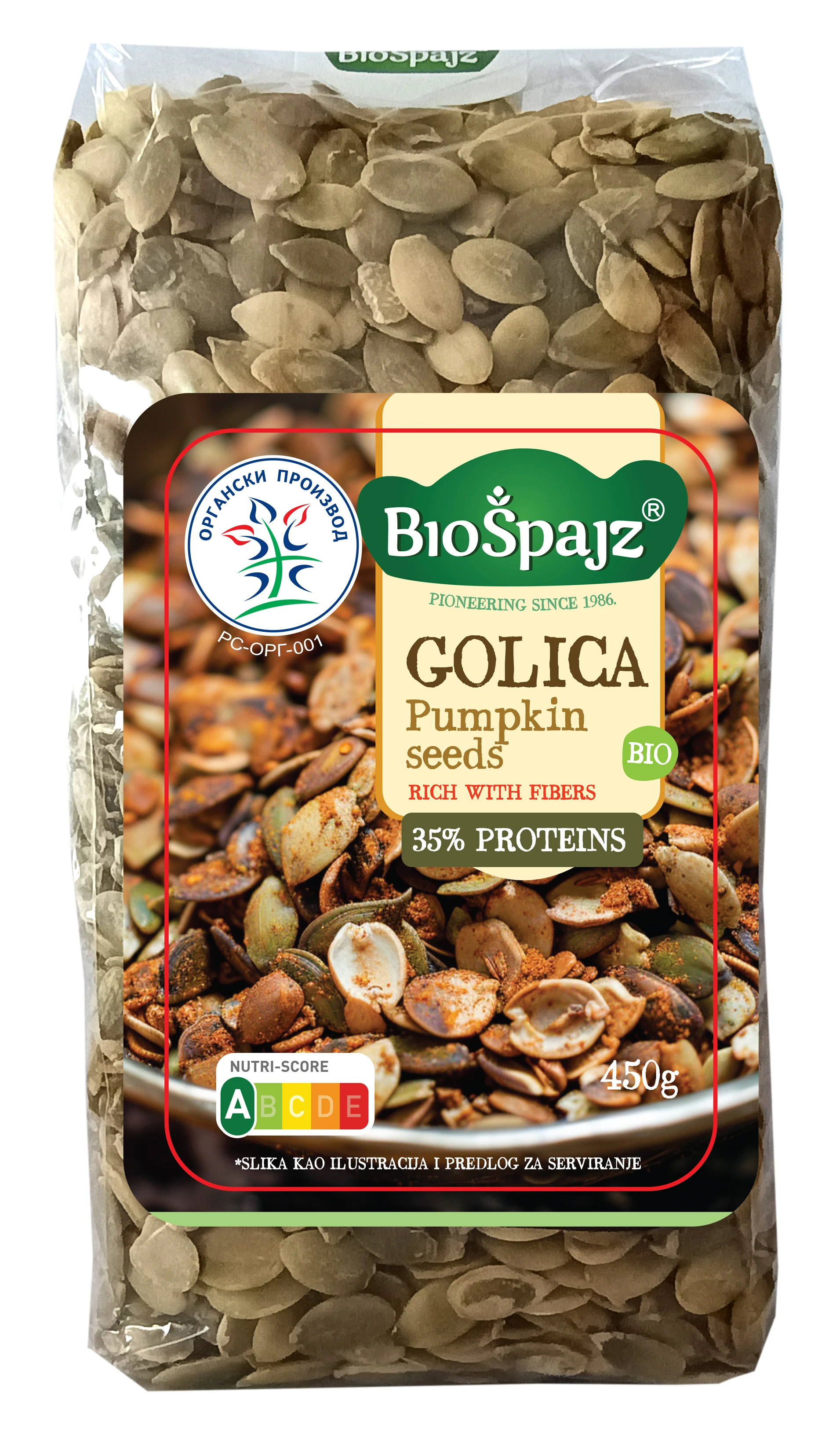 Golica sirova (organski proizvod) 450 g Bio Špajz