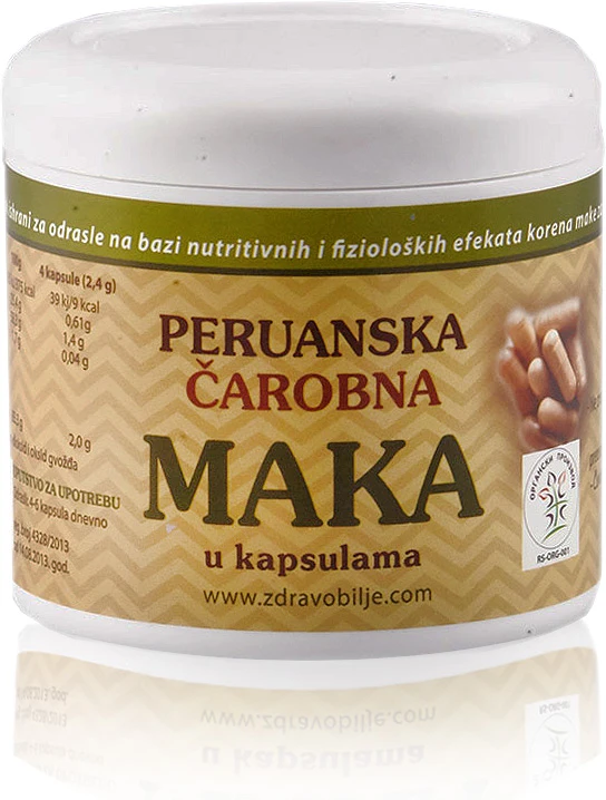 Peruanska maka (organski proizvod) 75 kapsula 45 g