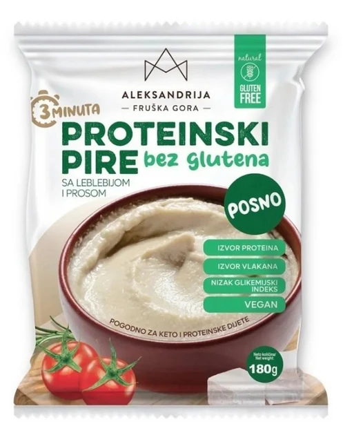 Proteinski pire sa leblebijom i prosom (sert. bez glutena) 180 g Aleksandrija