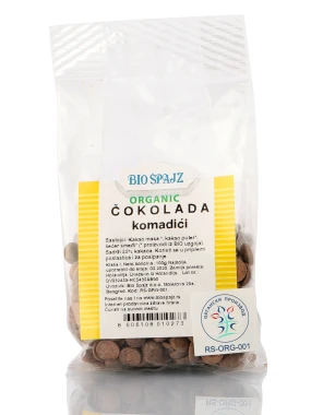 Čokolada komadići (organski proizvod) 100 g Bio Špajz